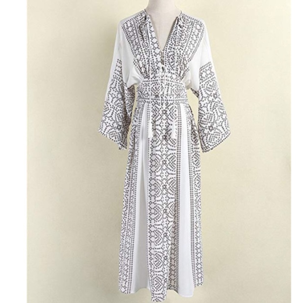 2X HP New Sizes! Enchanted Modern Kimono Dress - Picture 5 of 8